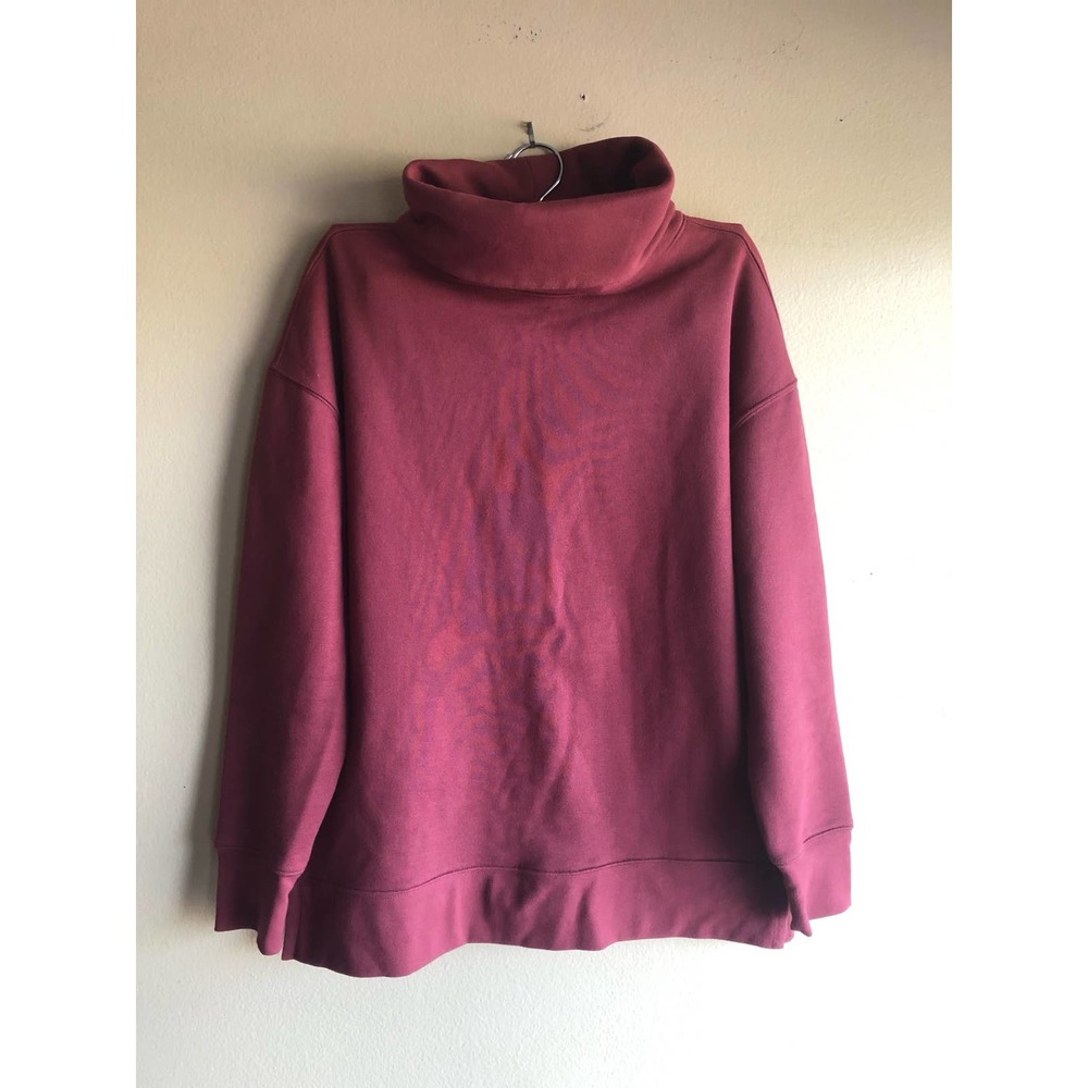 Athleta Women’s Turtleneck Burgundy Pullover Long Sleeve Sweater Size XS
